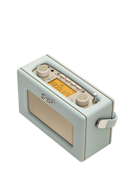 Roberts Revival Uno Solar DAB/DAB+/FM Bluetooth Solar Powered Portable Digital Radio - view 2, Duck Egg Blue