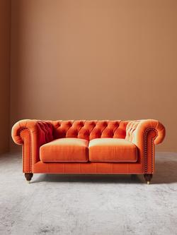 Swoon Winston Medium 2 Seater Sofa - view 2, Burnt Orange