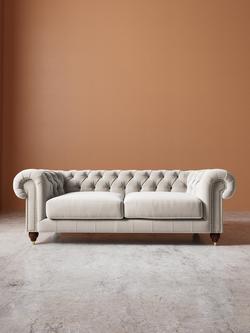 Swoon Winston Large 3 Seater Sofa - view 2, Ecru
