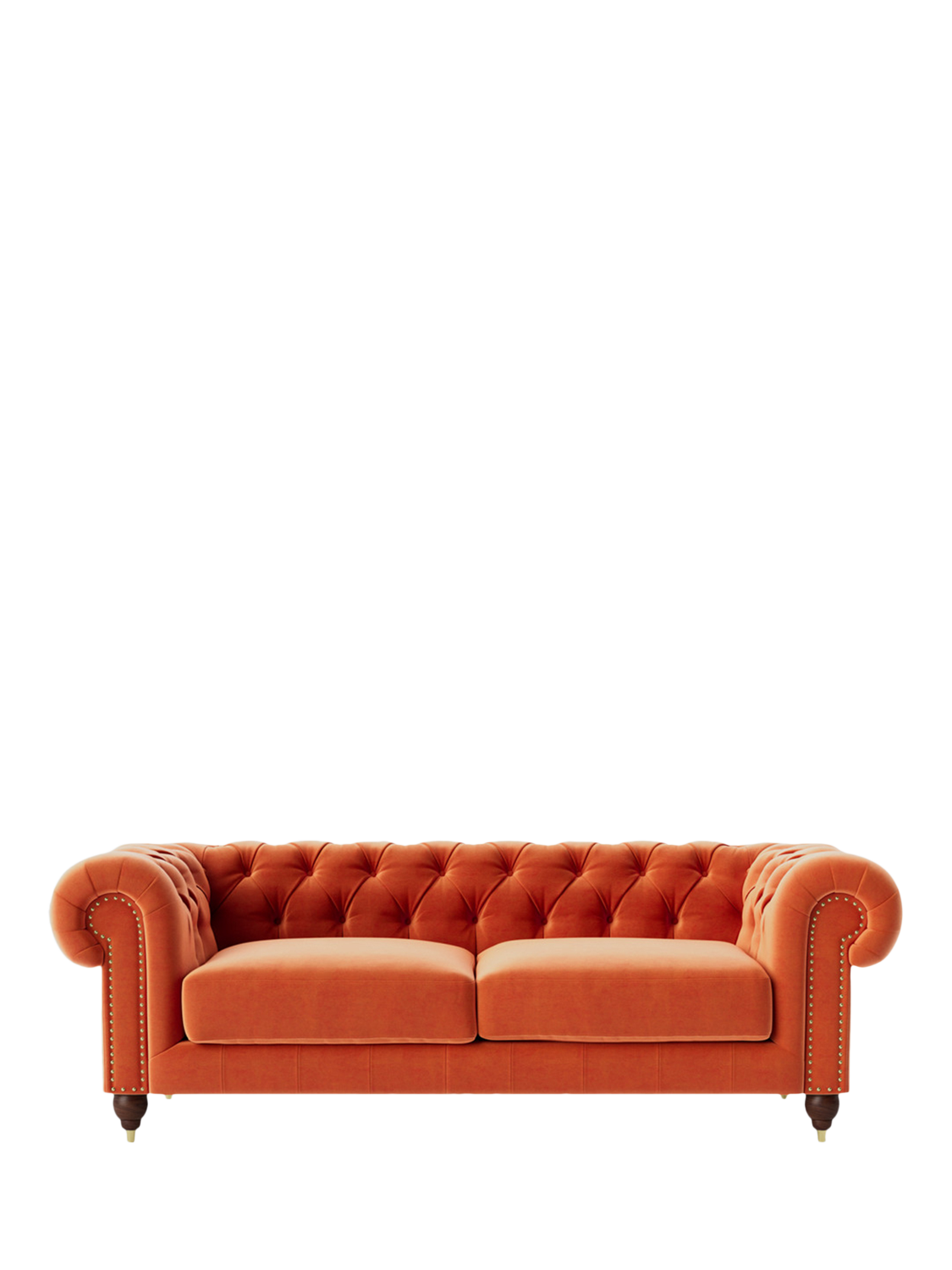 Winston Range, Swoon Winston Large 3 Seater Sofa, Burnt Orange