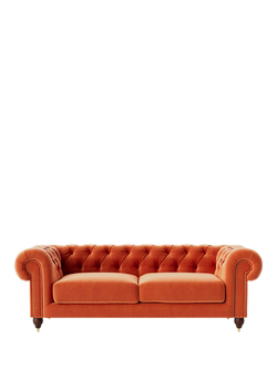 Swoon Winston Large 3 Seater Sofa, Burnt Orange