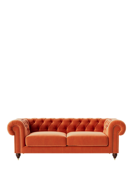 Swoon Winston Large 3 Seater Sofa, Burnt Orange
