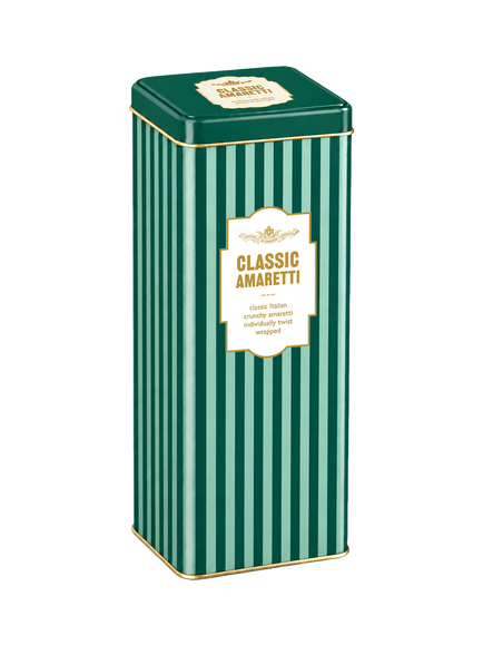 Chiostro di Saronno Classic Amaretti Tower Tin, 175g, Multi