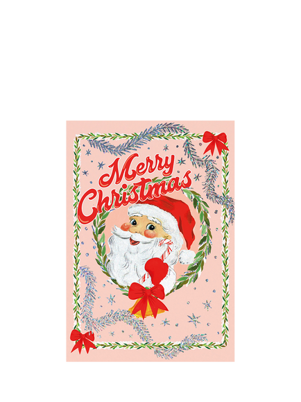 Art File Santa Christmas Card, Multi
