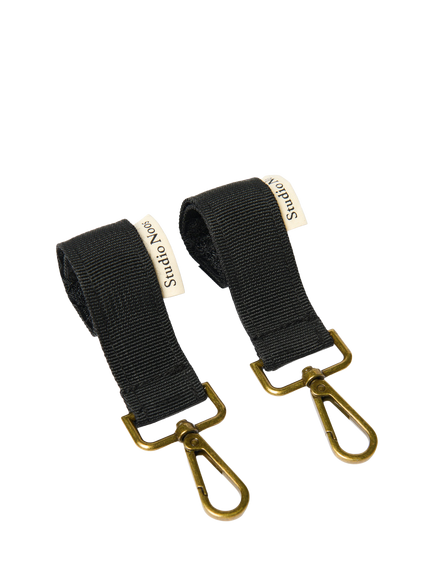 Studio Noos Stroller Straps, Black, Black