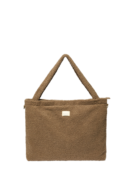 Studio Noos Teddy Collection Boucle Changing Bag, Teddy Brown, Teddy Brown