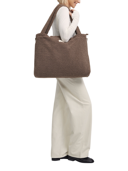Studio Noos Teddy Collection Boucle Changing Bag, Teddy Brown - view 2, Teddy Brown