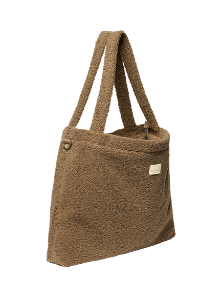 Studio Noos Teddy Collection Boucle Changing Bag, Teddy Brown - view 2, Teddy Brown