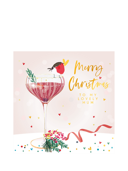 Belly Button Designs Mum Christmas Card, Multi
