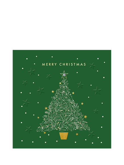 The Proper Mail Company Foliage Tree Christmas Card, Multi