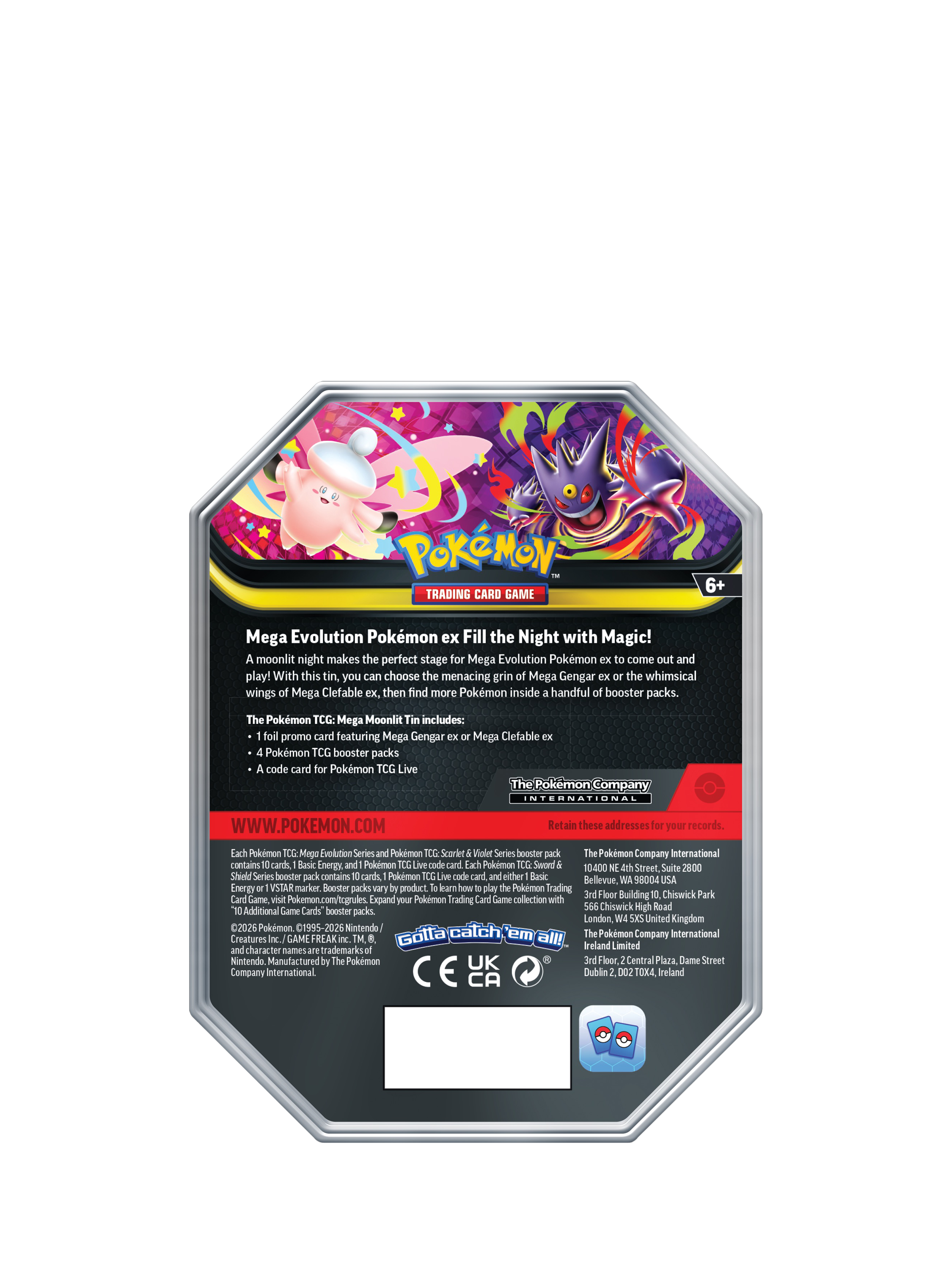 pokemon trading card tin uk Ascended Heroes Mini  EternaCards Pokmon TCG Unova Mini Tin