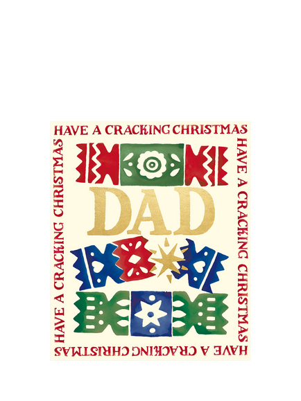 Emma Bridgewater Dad Cracking Christmas Christmas Card, Multi
