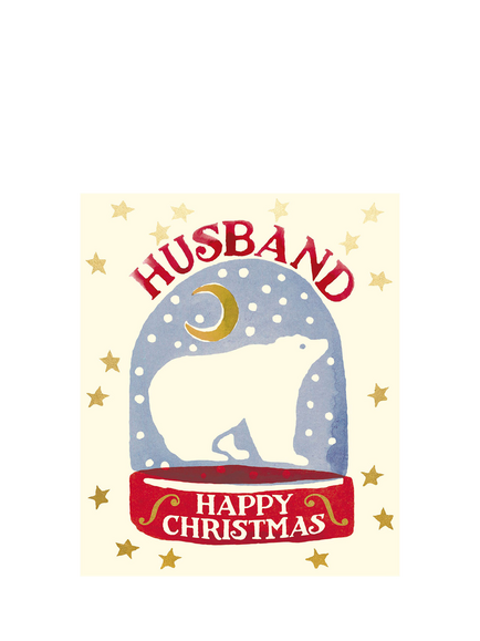 Emma Bridgewater Husband Beary Cool Christmas Card, Multi