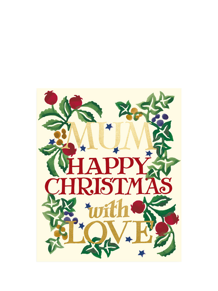 Emma Bridgewater Mum With Love Christmas Card, Multi