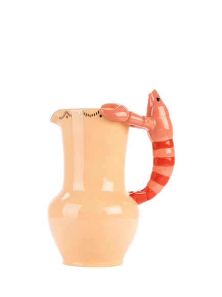 Yvonne Ellen Dolomite Lobster Jug, Pink Multi, Pink Multi
