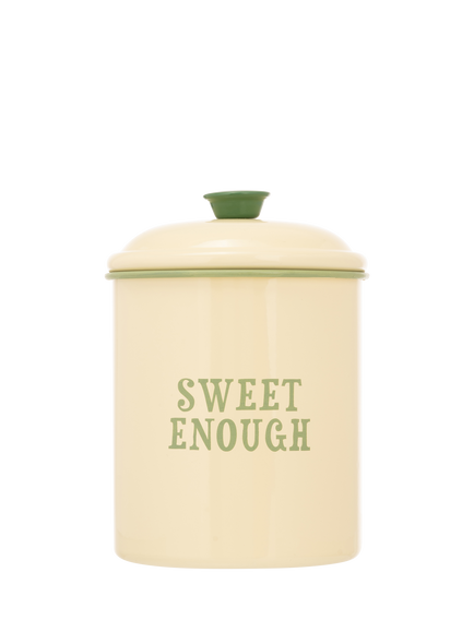 Yvonne Ellen 'Sweet Enough' Enamel Sugar Canister, Yellow, Yellow