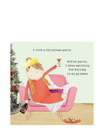 Rosie Made A Thing Xmas Party Christmas Card, Multi