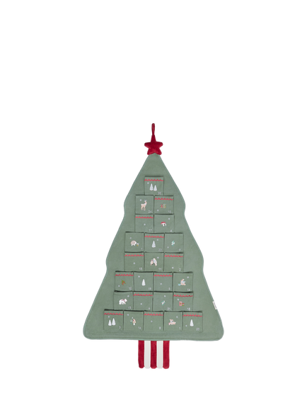 Avery Row Chrismtas Tree Fabric Advent Calendar, Green