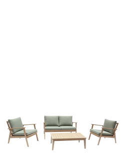 KETTLER Hampton 4-Seater Hampton 6-Seater Garden Lounge Set, FSC-Certified (Acacia Wood), Natural/Sage, Natural Multi
