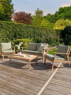 KETTLER Hampton 4-Seater Hampton 6-Seater Garden Lounge Set, FSC-Certified (Acacia Wood), Natural/Sage - view 2, Natural Multi