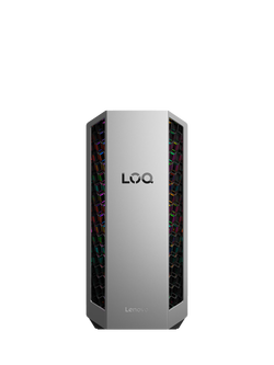 Lenovo LOQ Tower 26ADR10 Desktop Computer, AMD Ryzen 7 Processor, 16GB RAM, 1TB SSD, Luna Grey, Luna Grey
