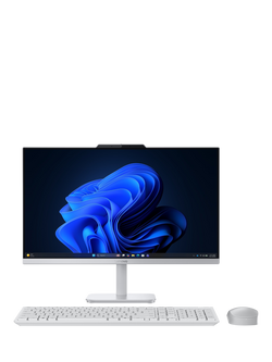 Lenovo A105a F0JS000PUK All-in-One Desktop PC, AMD Ryzen 5 Processor, 8GB RAM, 512GB SSD, 23.8” Full HD, Luna Grey, Luna Grey