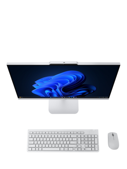 Lenovo A105a F0JS000PUK All-in-One Desktop PC, AMD Ryzen 5 Processor, 8GB RAM, 512GB SSD, 23.8” Full HD, Luna Grey - view 2, Luna Grey