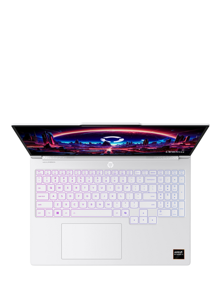 Lenovo Legion 7 16AGP11 Gaming Laptop, AMD Ryzen AI 7 Processor, 32GB RAM, 1TB SSD, NVIDIA GeForce RTX 5060, 16” WQXGA, Glacier White - view 2, Glacier White