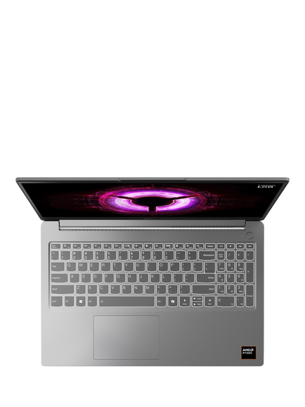 Lenovo LOQ 83S000CSUK Gaming Laptop, AMD Ryzen 7 Processor, 16GB RAM, 1TB SSD, RTX 3050, 15.6” Full HD, Luna Grey - view 2, Luna Grey