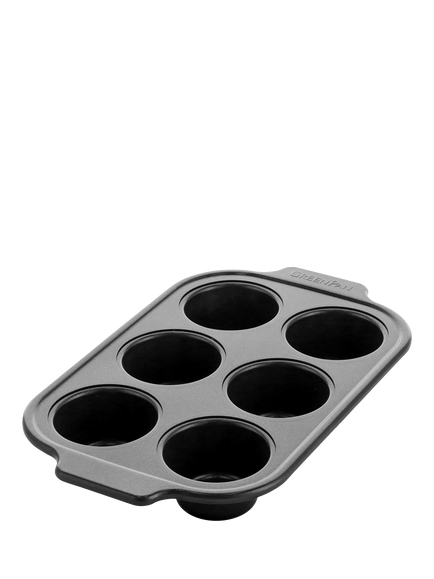 GreenPan Ceramic Non-Stick Cupcake & Muffin Tin, 6 Cup, Black