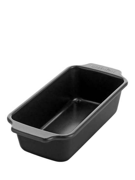 GreenPan Ceramic Non-Stick Loaf Tin, 22.5 x 11.5cm, Black, Black