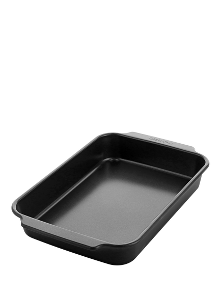 GreenPan Rectangular Ceramic Non-Stick Cake Tin, 33 x 22.5cm, Black, Black