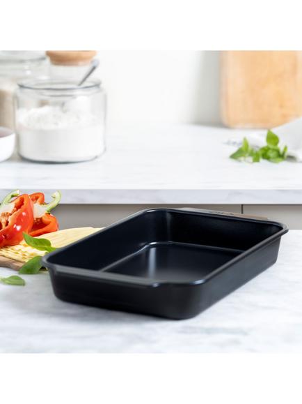 GreenPan Rectangular Ceramic Non-Stick Cake Tin, 33 x 22.5cm, Black - view 2, Black