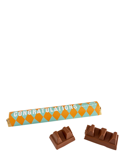 House of Dorchester Congratulations Milk Chocolate Bar, 85g, Multi