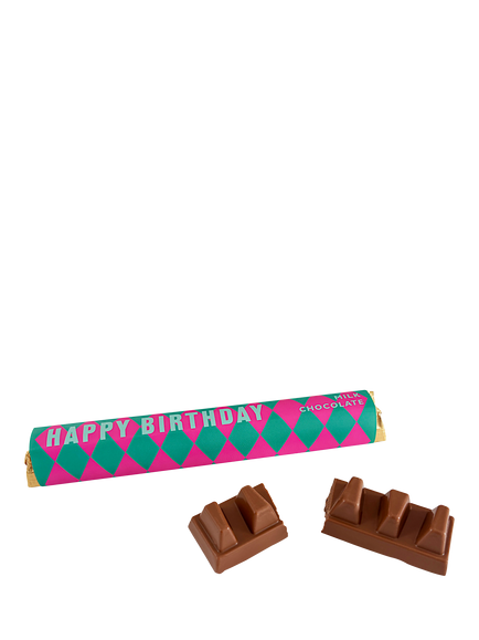 House of Dorchester Happy Birthday Milk Chocolate Bar, 85g, Multi