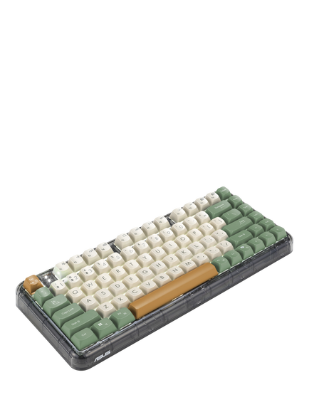ASUS KD201 Jelly75 Compact Wireless Keyboard, Orange Meadow - view 2, Orange Meadow