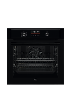 AEG BPX535061B Built In Electric Single Oven, Black, Black