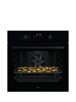 AEG OS6PB50AK 60cm Built In Oven, Black, Black