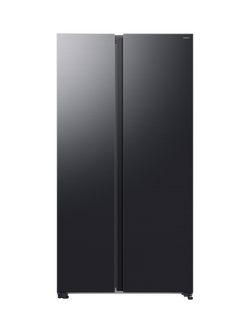 Samsung OUTLET Series 6 RS70F65QEFEU Freestanding 65/35 Smart American Fridge Freezer with SpaceMax™, Like New, Black, Black