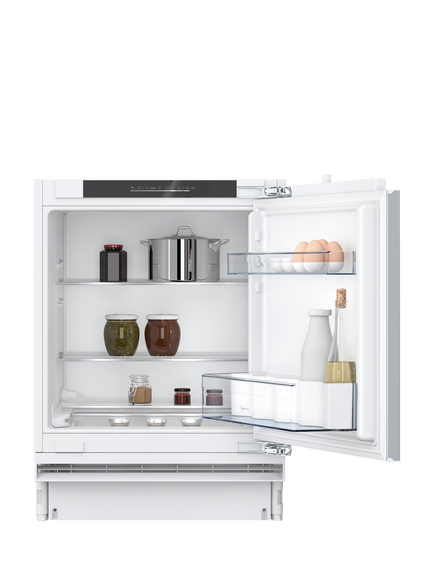 Neff OUTLET N50 KU1212FE0G Integrated Under Counter Fridge, Like New, White, White