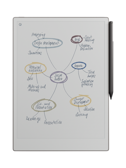 reMarkable Paper Pro Tablet, 11.8” Colour Display, with Marker Plus, Grey, Grey