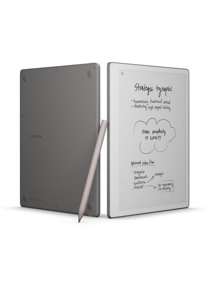 reMarkable Paper Pure Tablet, 10.3” Black & White Display with Marker, Grey - view 2, Grey