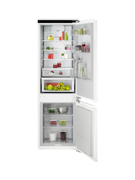 AEG OUTLET TC6MS18FDF Integrated 70/30 Fridge Freezer, Like New, White, White