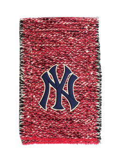 Pre-loved GUCCI x NY Yankees Sequin Knit Scarf, Pink, Pink