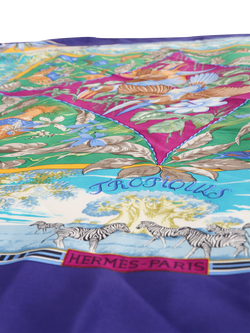 Pre-loved Hermès Tropiques Silk Scarf, Multi - view 2, Multi