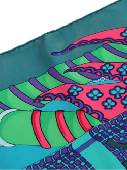 Pre-loved Hermès Silk Scarf, Multi - view 2, Multi