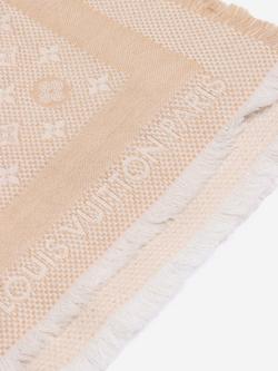 Pre-loved Louis Vuitton Petit Natté Monogram Scarf, Neutral - view 2, Neutral