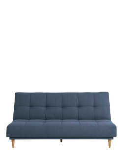 John Lewis OUTLET Linear Medium 2 Seater Sofa Bed, Light Leg, Like New, Cambridge Admiral, Cambridge Admiral