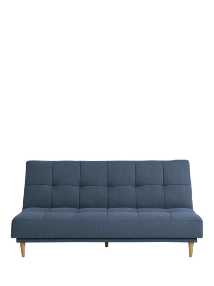 John Lewis OUTLET Linear Medium 2 Seater Sofa Bed, Light Leg, Like New, Cambridge Admiral, Cambridge Admiral