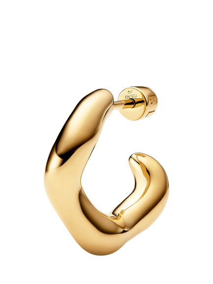 Maria Black Anil Small Hoop Earrings - view 2, Gold